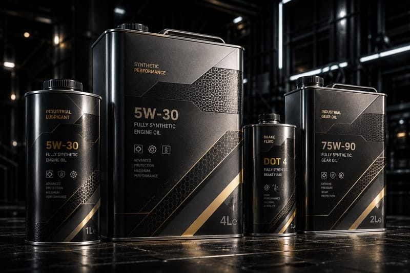 Future-focused premium industrial metal packaging design