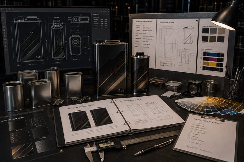 Industrial packaging engineering and production planning process